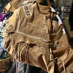 Vintage Native American leather jacket